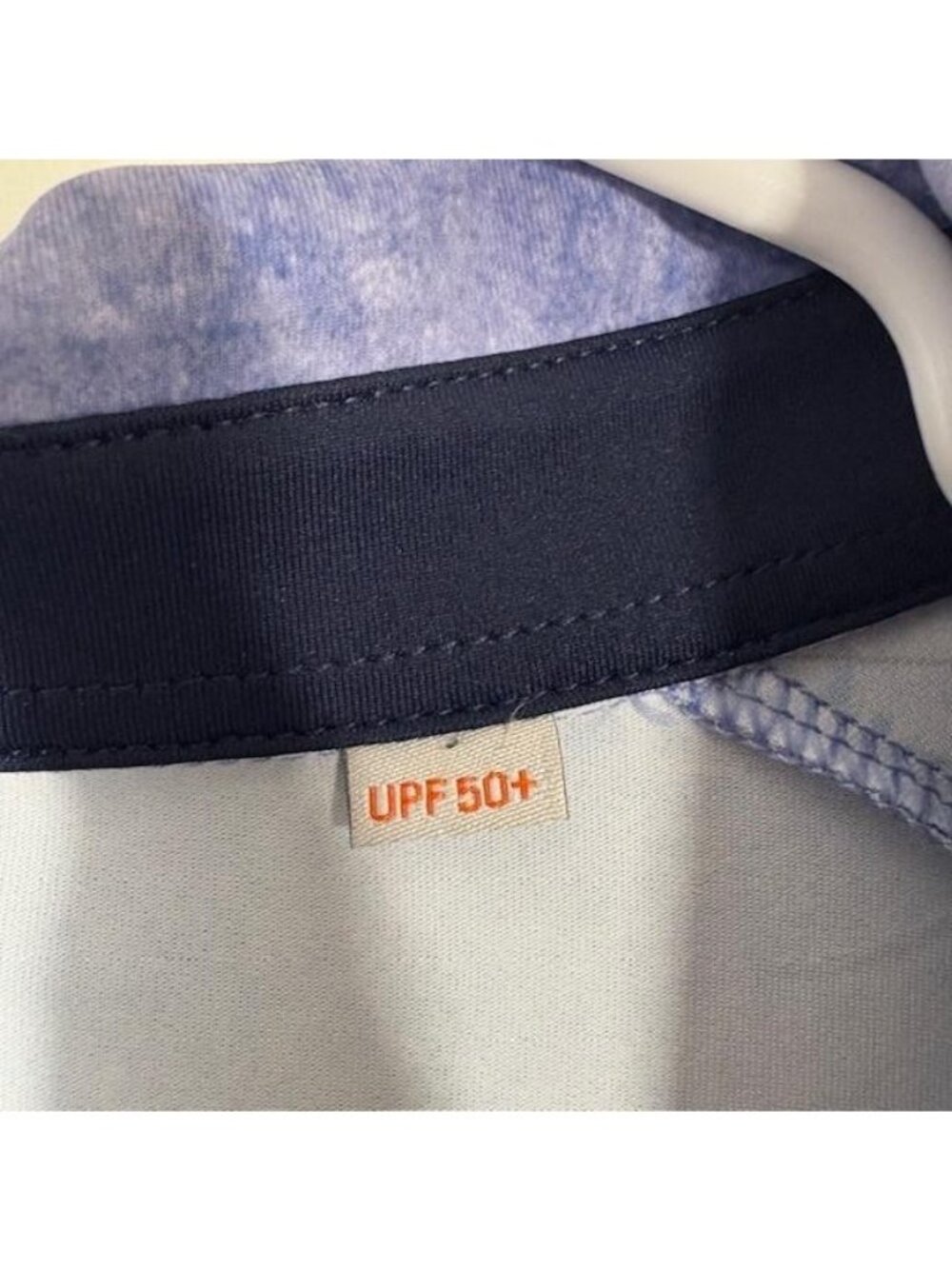 KJUS Polo Shirt Mens XL Blue Skier Print Golf Performance Stretch UPF 50+ Top - Picture 4 of 9